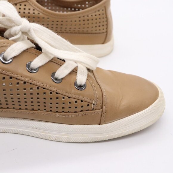 Calvin Klein Marigold Leather Fashion Sneakers Women's Size 8 (EU 38)Brown Shoes - Picture 10 of 16